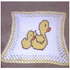 Linda's afghan of Duck and Baby in thumbnail