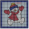 Ramona's graph of Snowman Baby Blanket 80x80 in thumbnail