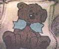 Linda's Teddy with Bow afghan photo