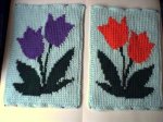 Monika Klee's completed tulip squares