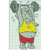 Thumbnail photo of Cheryl's Weightlifter Elephant